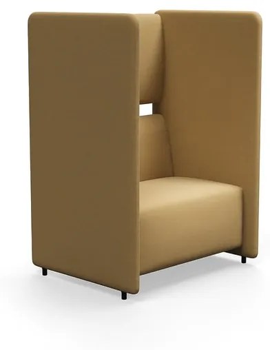 Kreslo CLEAR SOUND, 1,5-miestne, látka Pod CS, žltá