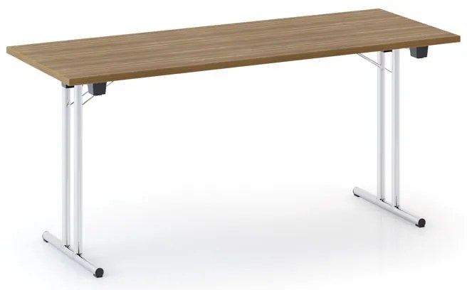 Skladací konferenčný stôl FOLDING, 160x80 cm, orech