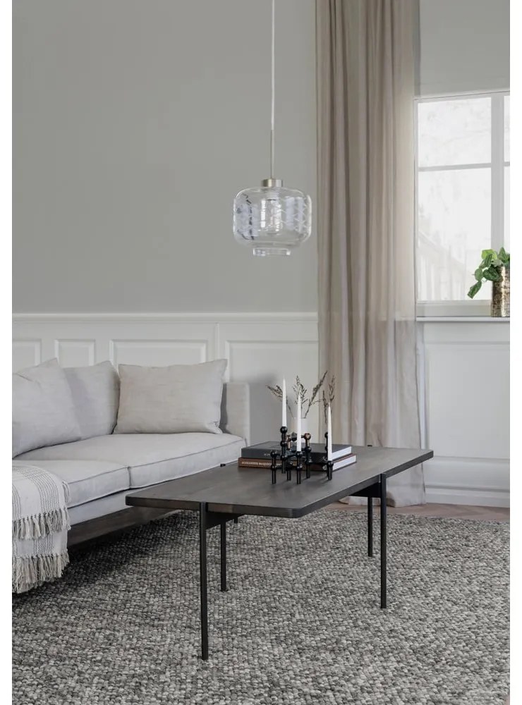 Hnedý konferenčný stolík z jaseňového dreva Rowico Shelton, 145 x 60 cm