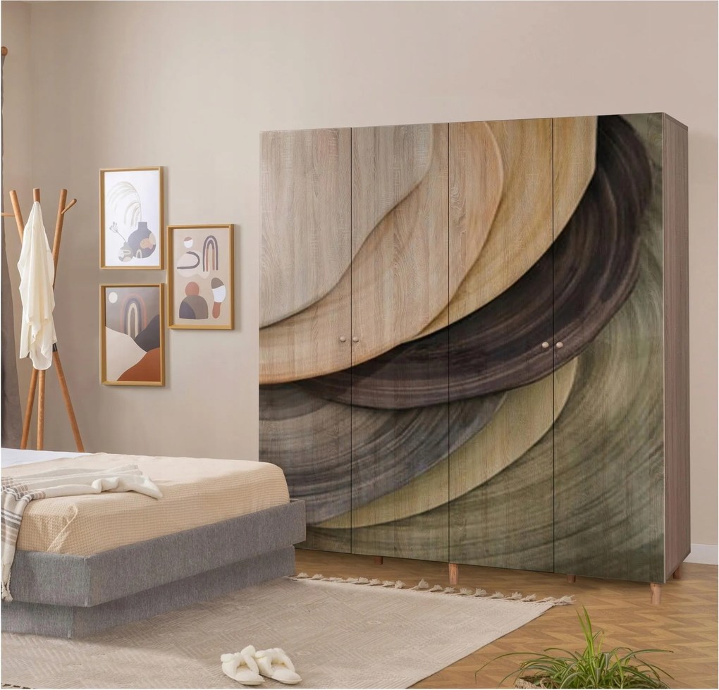 Šatníková skriňa London 977 (dub sonoma)