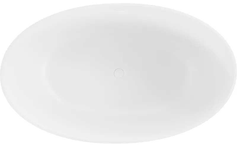 Mexen Parma, voľne stojaca vaňa z konglomerátu 160 x 95 cm, biela matná, 57231609500