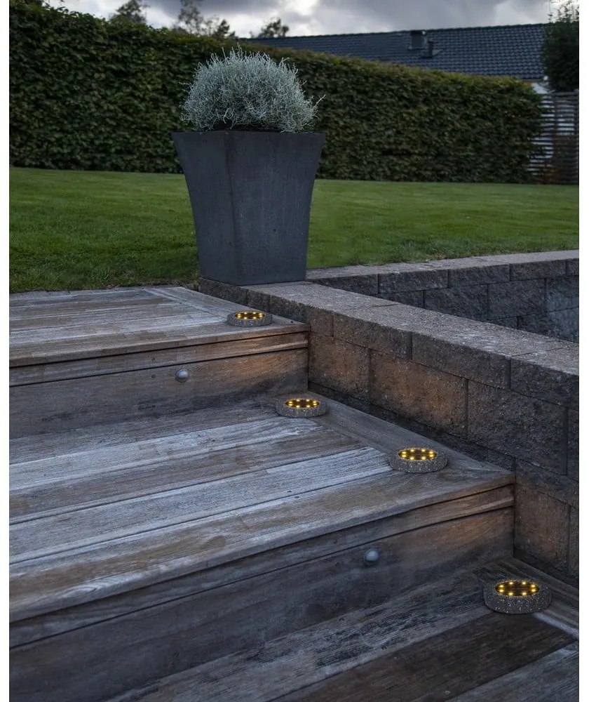 Súprava 2 vonkajších solárnych LED svietidiel Star Trading Lawnlight, ø 11 cm