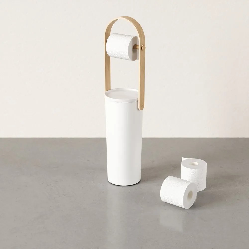 Biely plastový stojan na toaletný papier Bellwood – Umbra