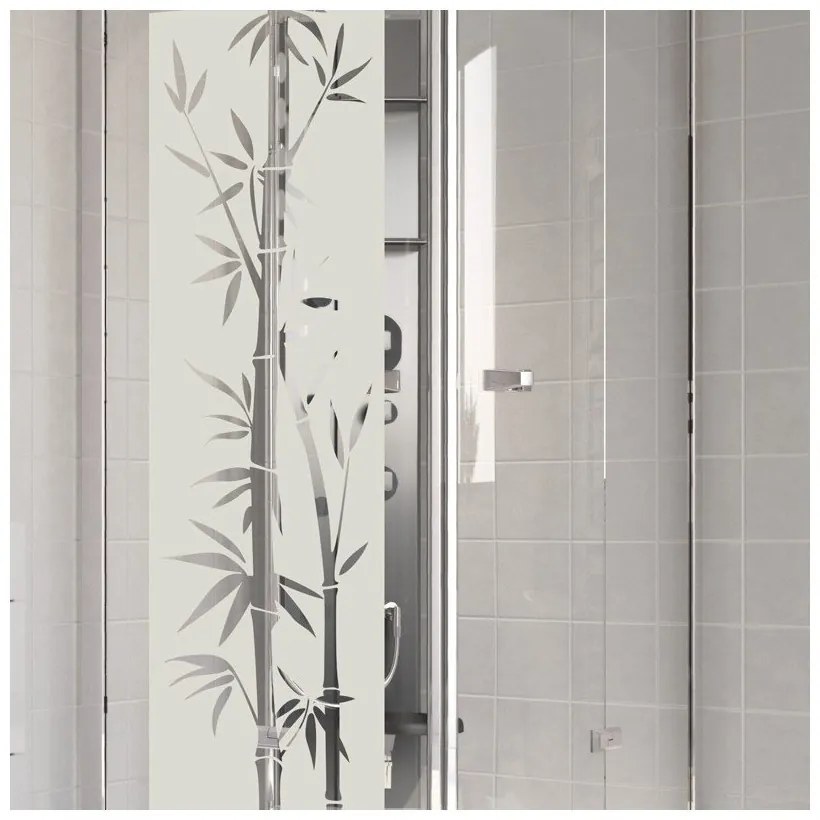 Vodoodolná samolepka do sprchy Ambiance Bamboo