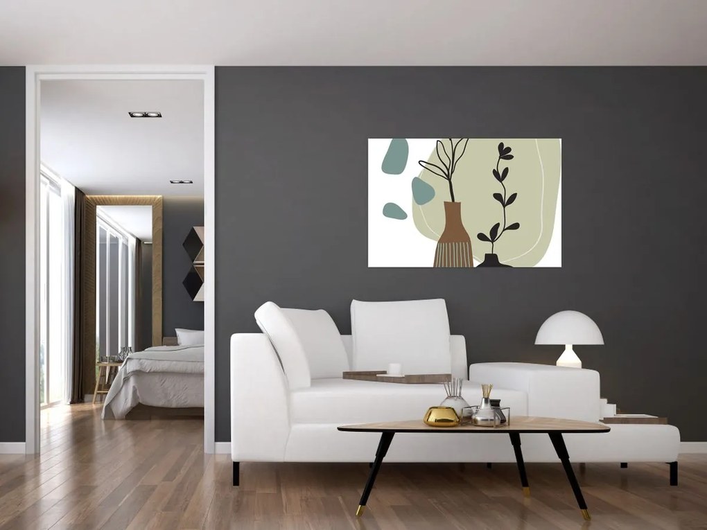 Obraz - Kvety vo váze N⁰2 (90x60 cm)