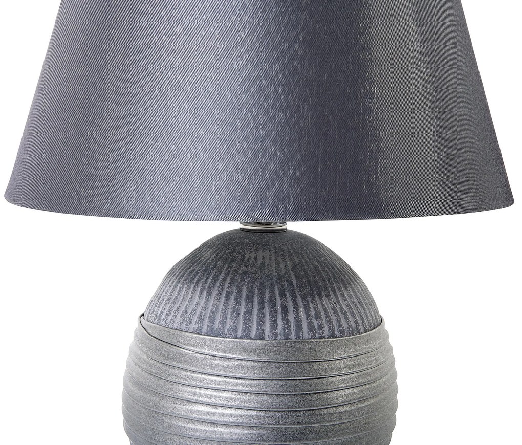 Luxusná strieborná nočná stolná lampa SADO Beliani