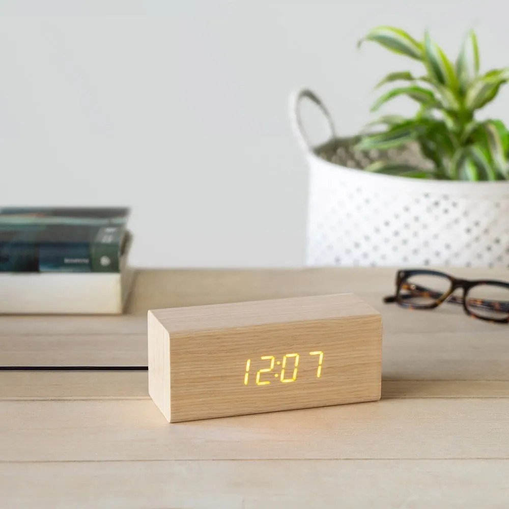 Digitálny stolný budík Timber – Balvi
