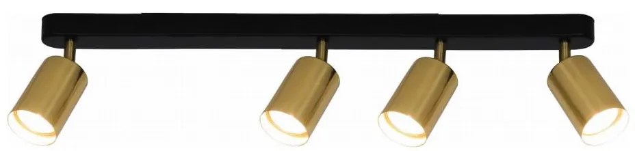 Bodové svietidlo KONCEPT 4xGU10/35W/230V čierna/zlatá