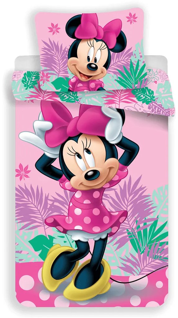 Obliečky Minnie Mouse 03 140x200 70x90 cm Mikrovlákno Jerry Fabrics