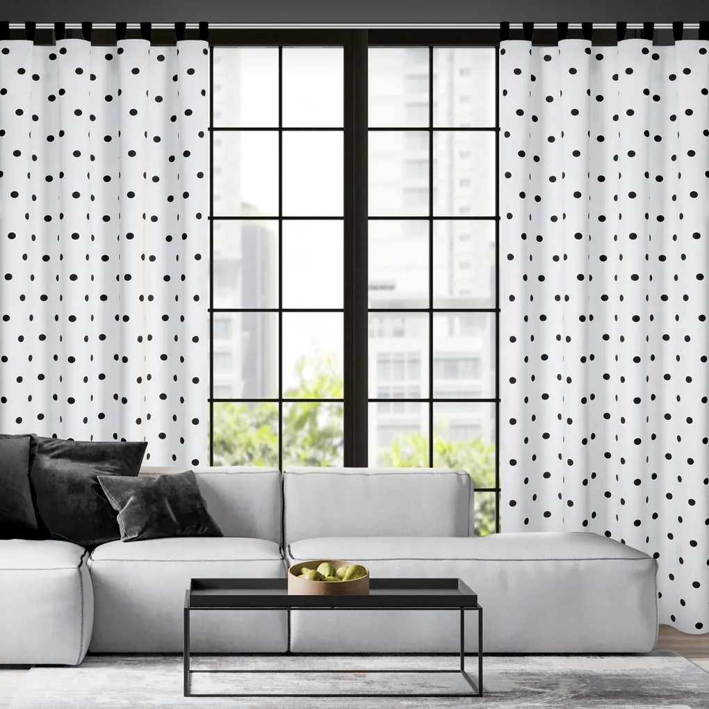 ZATEMŇOVACÍ ZÁVES NA PÚTKACH BUSA 140X270 CM VZOROVANÁ
