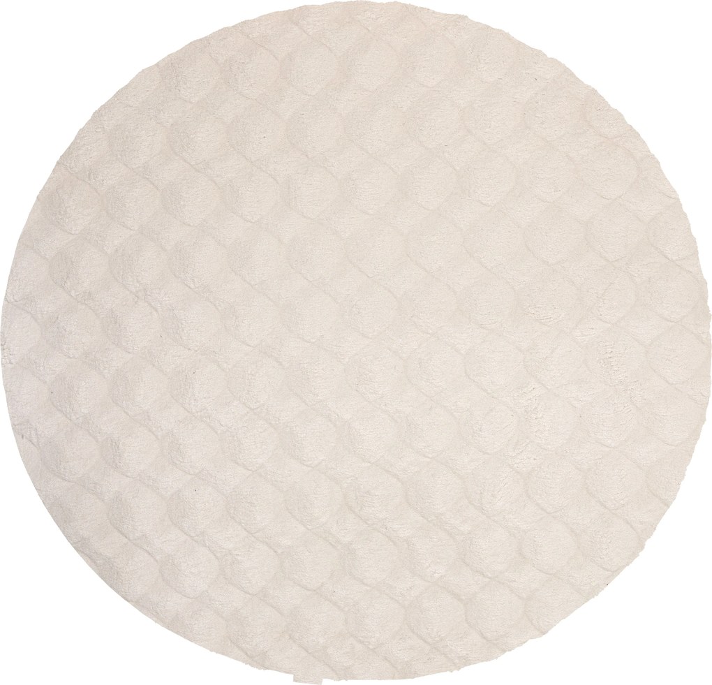 Obsession, Kusový koberec Diamond Cut 800 Cream kruh, 200x200 (priemer) kruh, béžová, obývacia izba