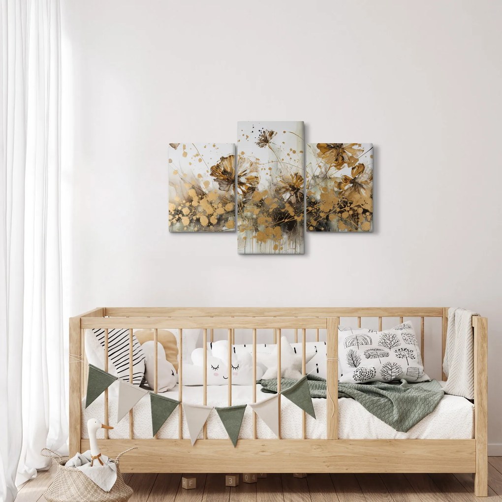 Obraz - Abstraktná kvetinová maľba (90x60 cm)