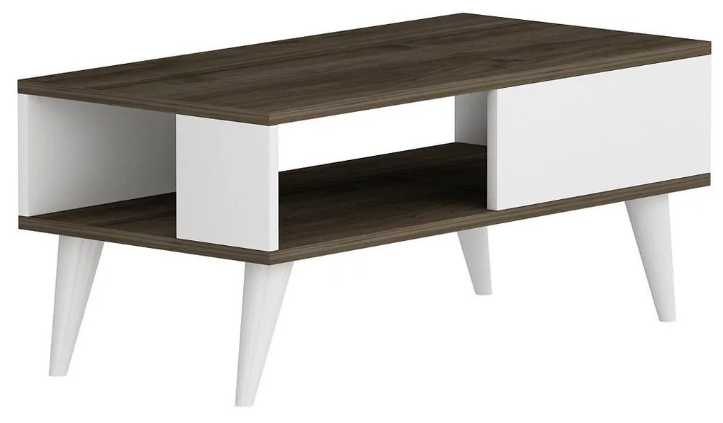 Konferenčný stolík Vavepu 2 (orech + biela) . Akcia -19%. Vlastná spoľahlivá doprava až k Vám domov. 1093162