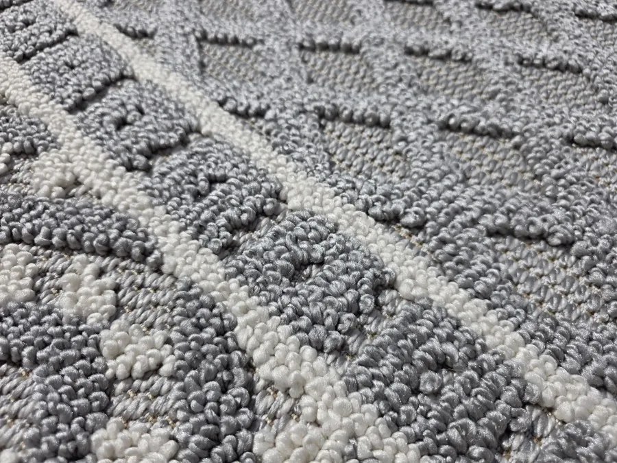 DC Koberec Milano 027 sivá krémová Rozmer: 80×200 cm