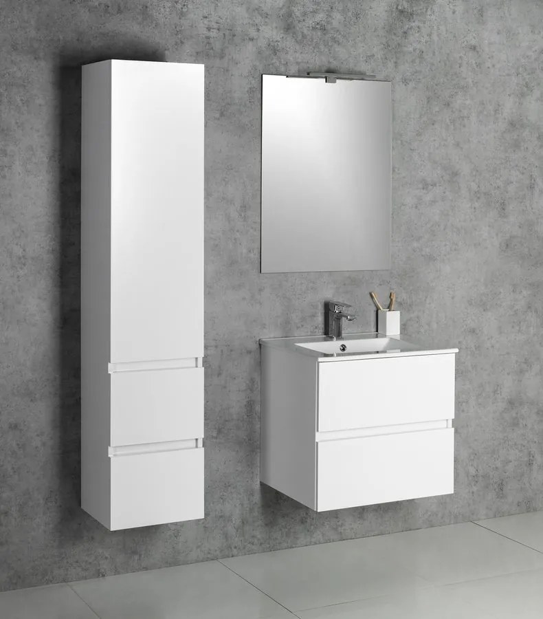 Aqualine Aqualine, PANEDA umývadlová skrinka 55x55x34,2cm, biela, PN255