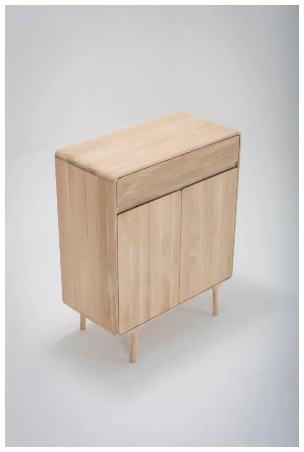 Komoda z masívneho dubového dreva so zásuvkou Gazzda Fawn