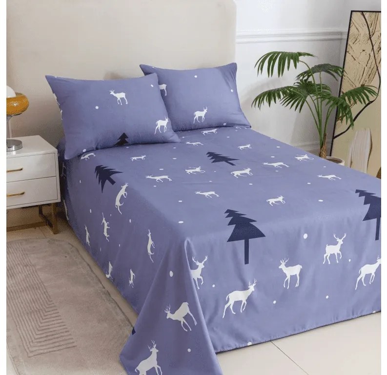 Plachta a obliečka na vankúš DEER AND TREE Rozmer: 2 ks 50 x 70 cm | 200 x 240 cm