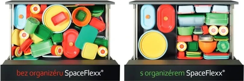 IN-DURO Flexibilní organizér SpaceFlexx na plastové krabičky 52 x 47 x 13 cm