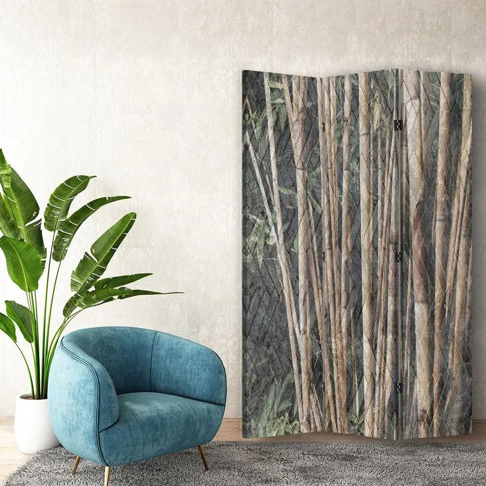 Gario Paraván Hnedý bambus Rozmery: 110 x 170 cm, Prevedenie: Korkový paraván