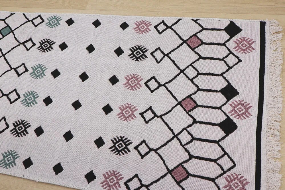 Praktik home, TRHÁK: Kusový koberec Natur Odra, 80x150, čiernobiela, chodba / predsieň