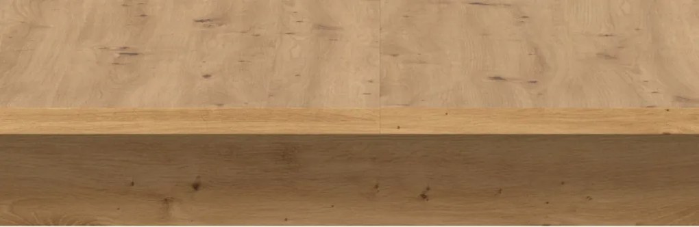 Rozkladací jedálenský stôl Seattle 150x90 cm, dub artisan/antracit