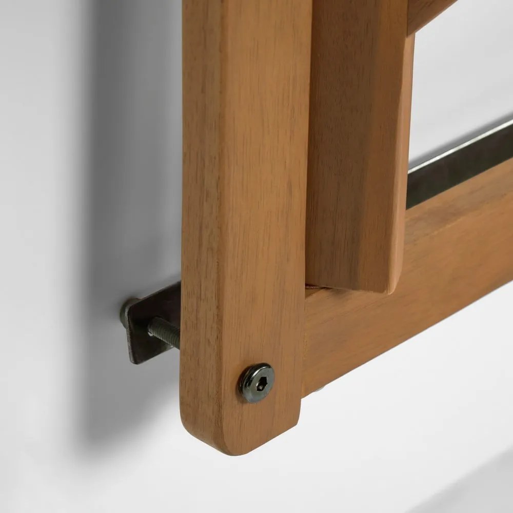 Závesný balkónový stolík z masívneho dreva 40x42 cm Amarilis – Kave Home