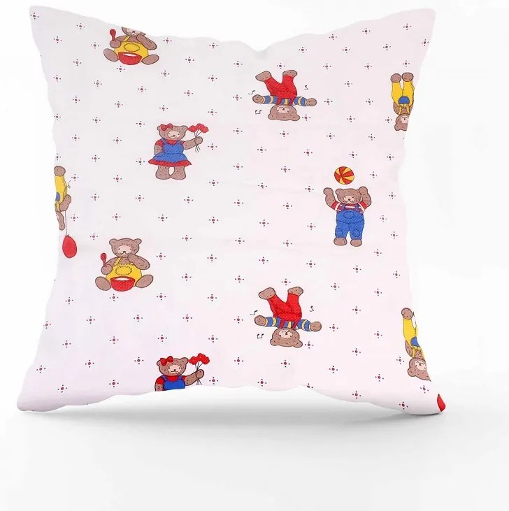 Obliečka na vankúš Macko Veľkost obliečok: 45 x 45 cm, Zapínanie: Gombíky