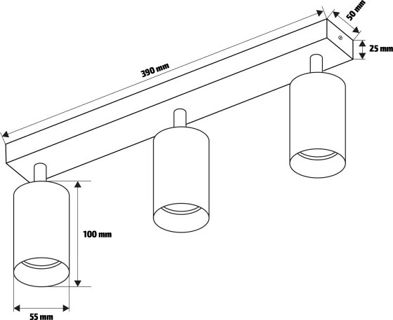 Brilagi - LED RGBW stmievateľné bodové svietidlo SELE MODERN 3xGU10/6W/230V Wi-Fi čierna