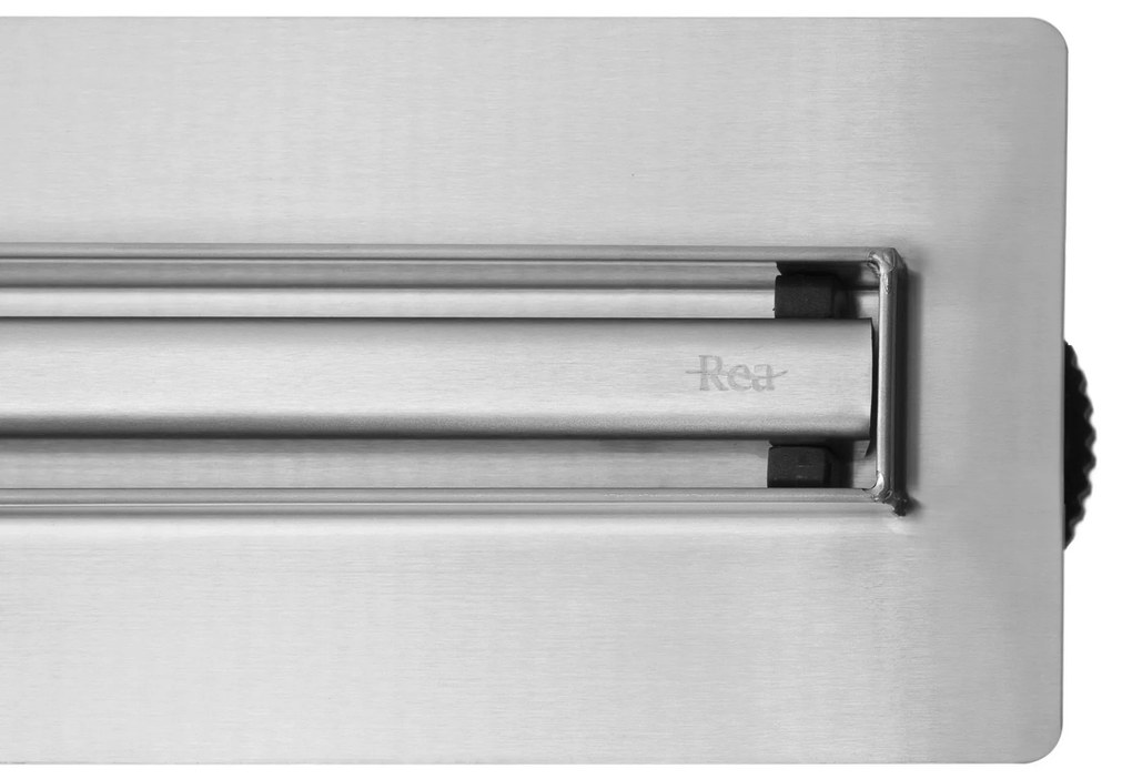 Rea Neox Pro Slim, odtokový žľab 90 cm s rotačným sifónom, oceľová, REA-G4811