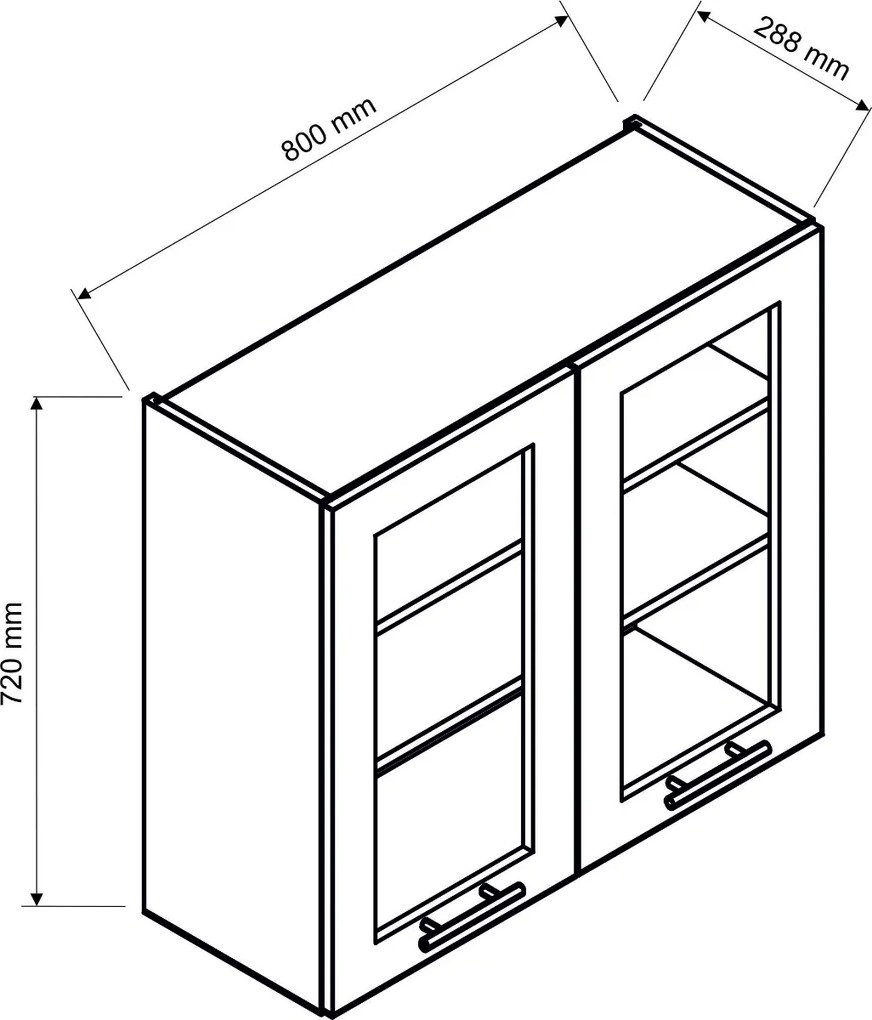 KUCHYNSKÁ LINKA ROSANA TMAVOMODRÁ 260 cm