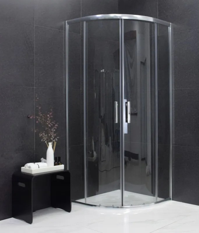 MEXEN RIO - Štvrťkruhový sprchovací kút 70x70 cm, transparentná, 863-070-070-01-00