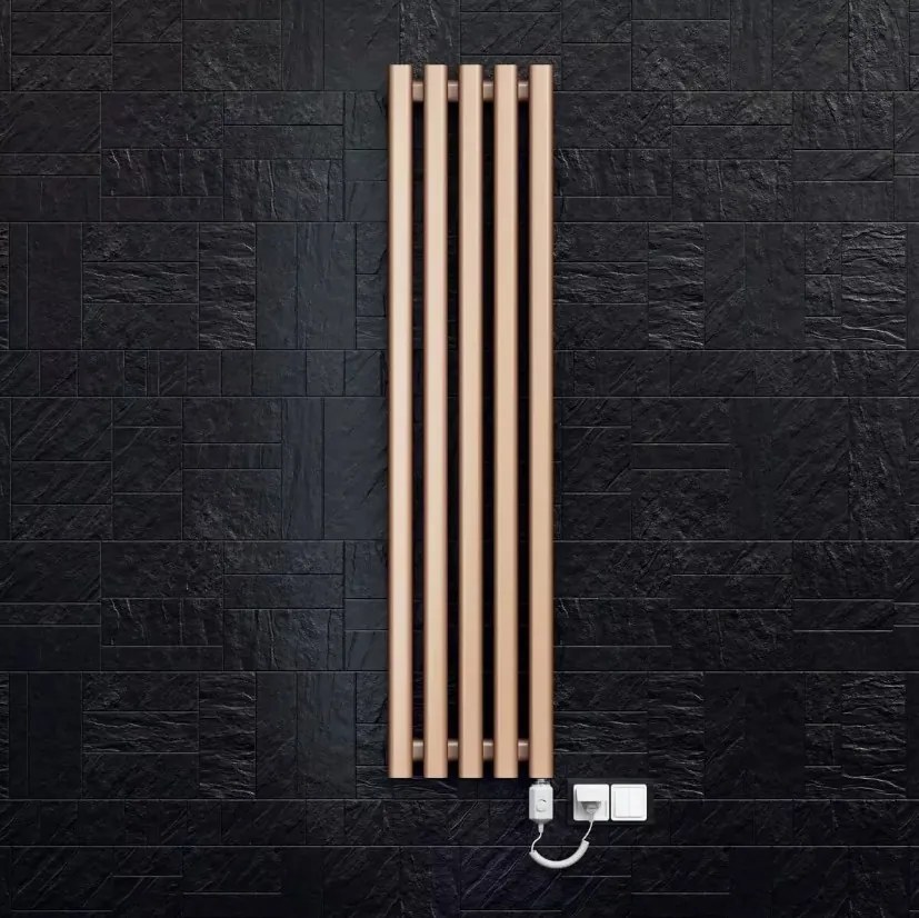 Regnis Lazur LA, vykurovacie teleso 330x1800mm so stredovým pripojením 50mm, 705W, biela matná, LAZURLA/1800/330/D5/WHITE