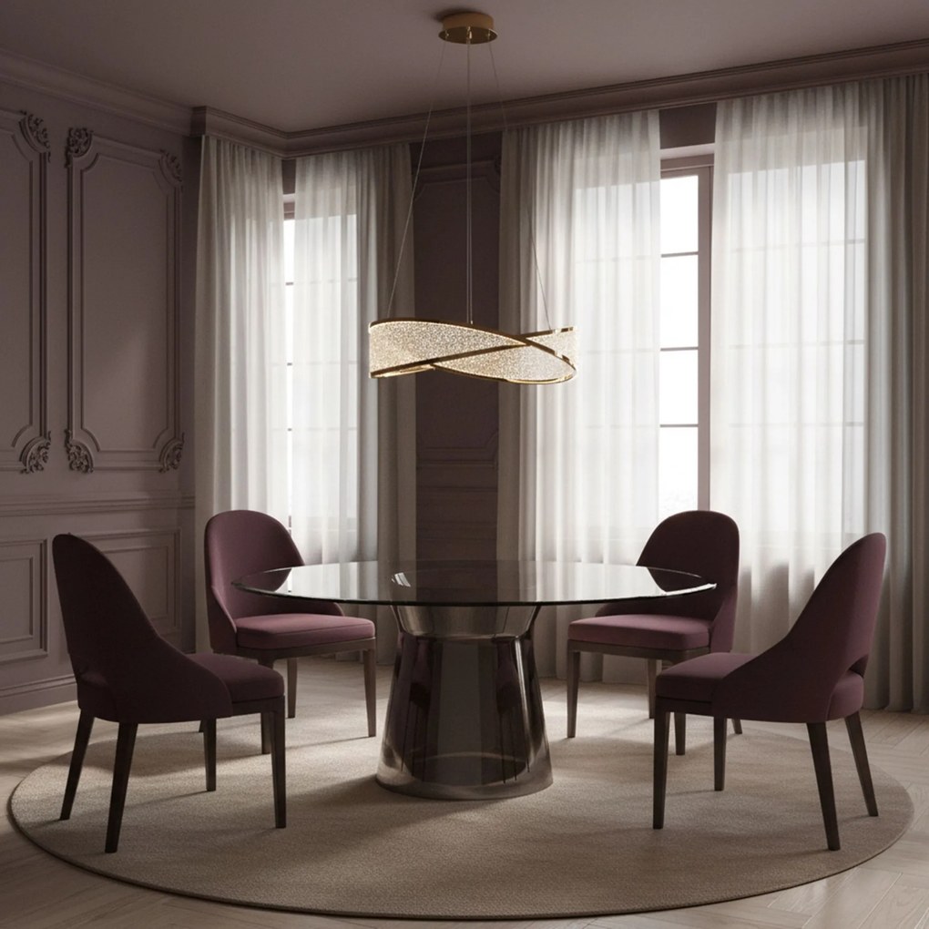 Toolight Toolight, stropné svietidlo 50cm, 62W, 4000K, 4500lm, G136-CP, zlatá, OSW-02620