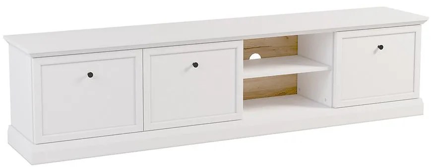 TV Stolík Lucca 3D biela opal