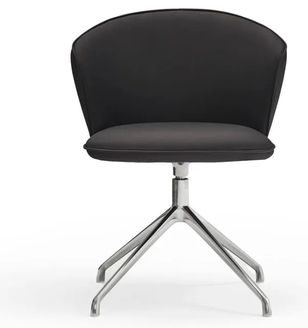 Čierne čalúnené jedálenské kreslá v súprave 2 ks Add – Teulat