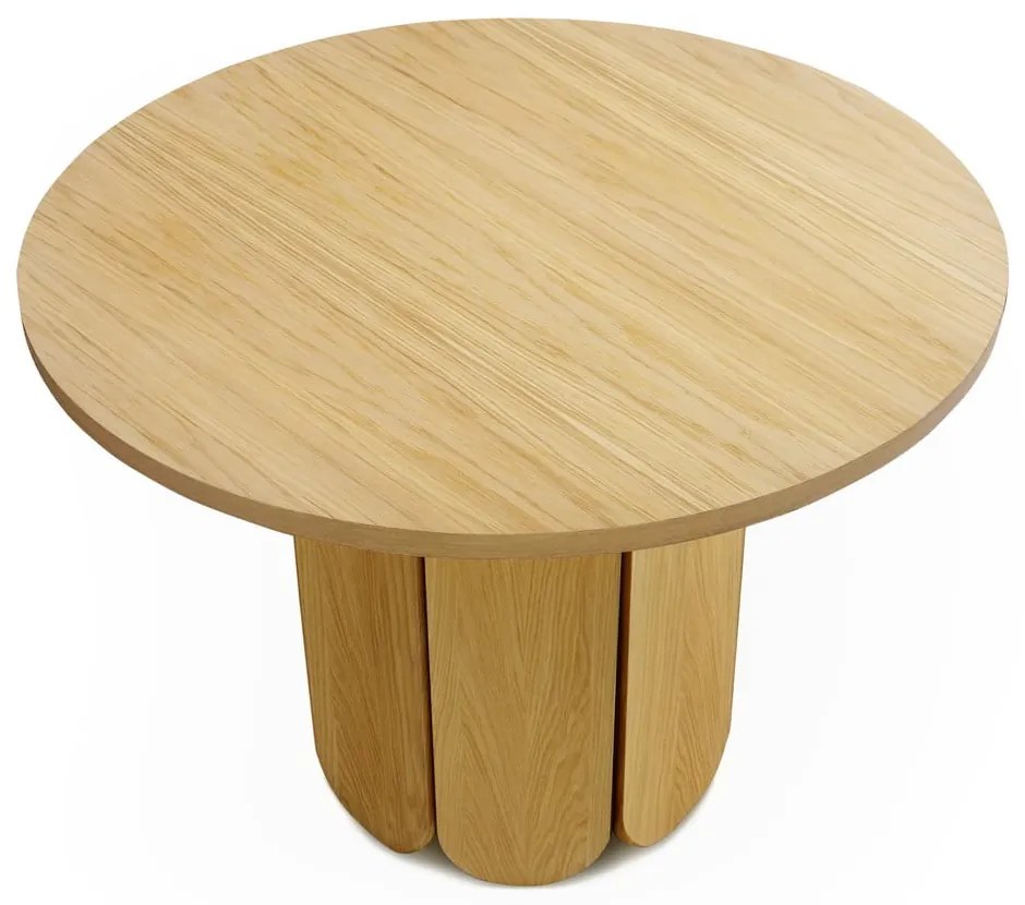 Jedálenský stôl v dubovom dekore Woodman Soft, ø 98 cm