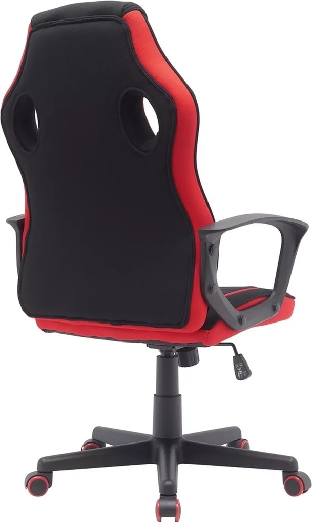 SI Otočná stolička Dakar čierna - červená