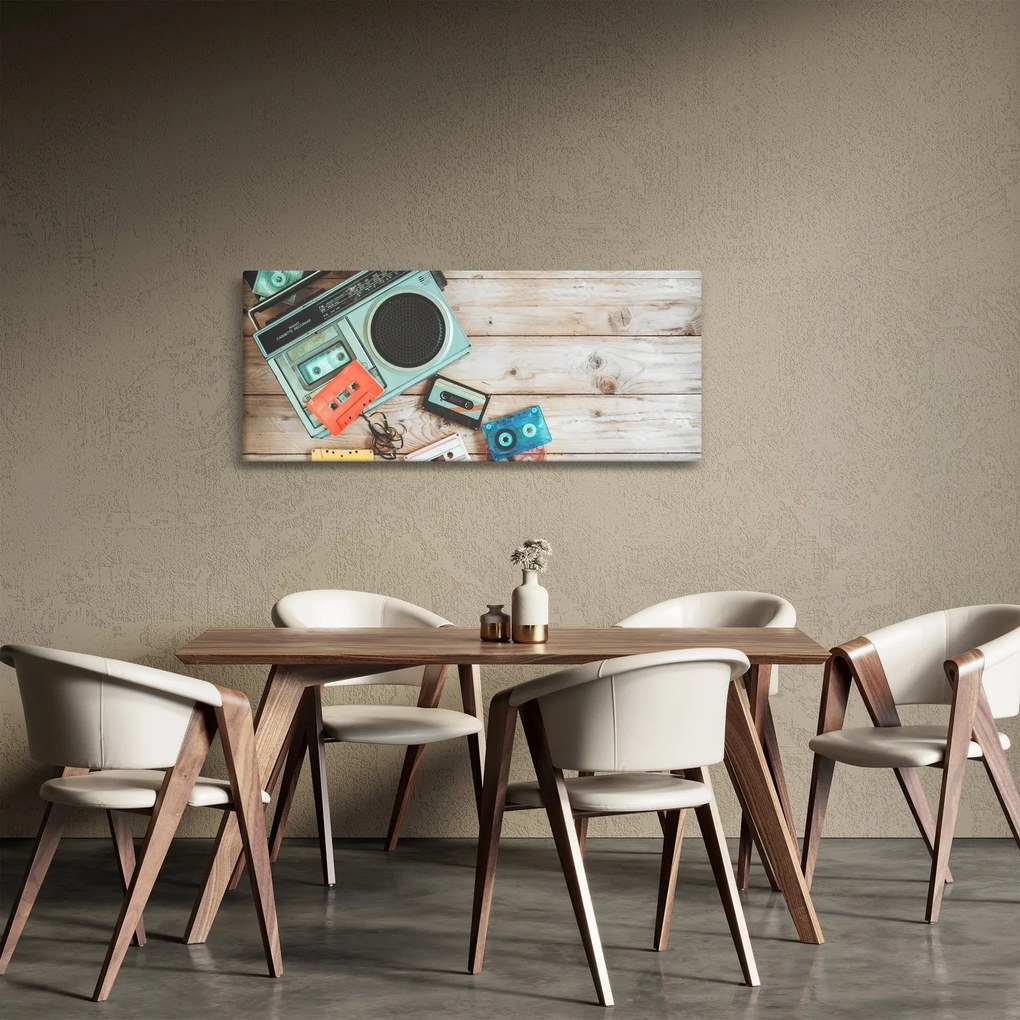 Obraz - Retro rádio (120x50 cm)