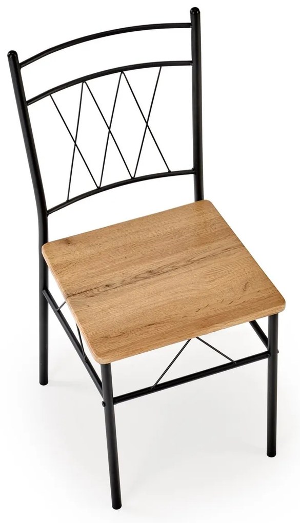 Jídelní set Faust dub přírodní/černý