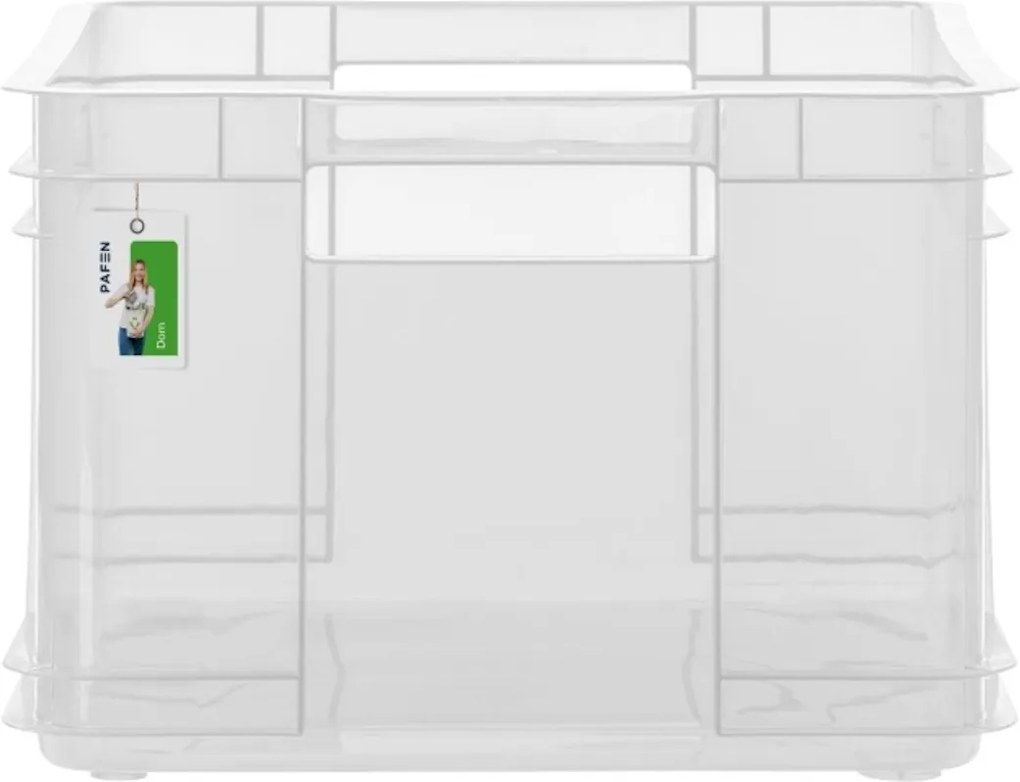 Keeeper Úložný box pre domácnosť aj dielňu, BRUNO XL, 28L, 43 x 35 x 24 cm, transparentný