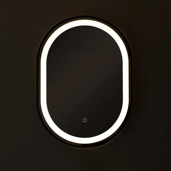 Zuma Line D2383 - LED Kúp. zrkadlo s podsv. 24W/230V 3000/4000/6000K IP44 čierna