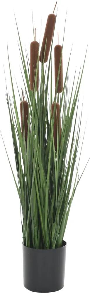 vidaXL Umelá tráva v kvetináči s pálkou 60 cm