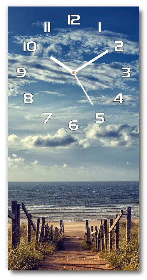 Nástenné hodiny tiché Chodník na pláž pl_zsp_30x60_f_105624494