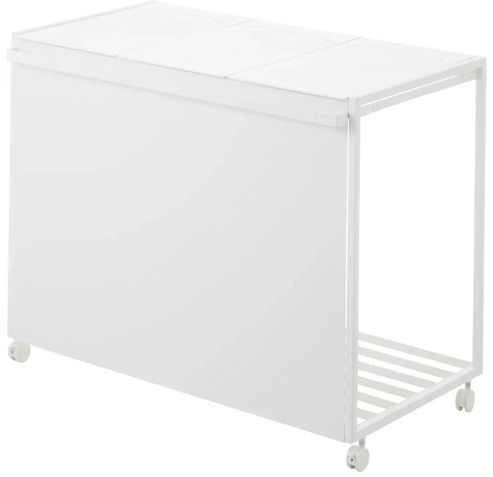 Biely kovový odpadkový kôš na triedený odpad Tower – YAMAZAKI