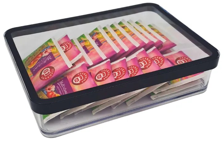 Dóza na potraviny Rotho Loft - LASAGNE Black, čierna