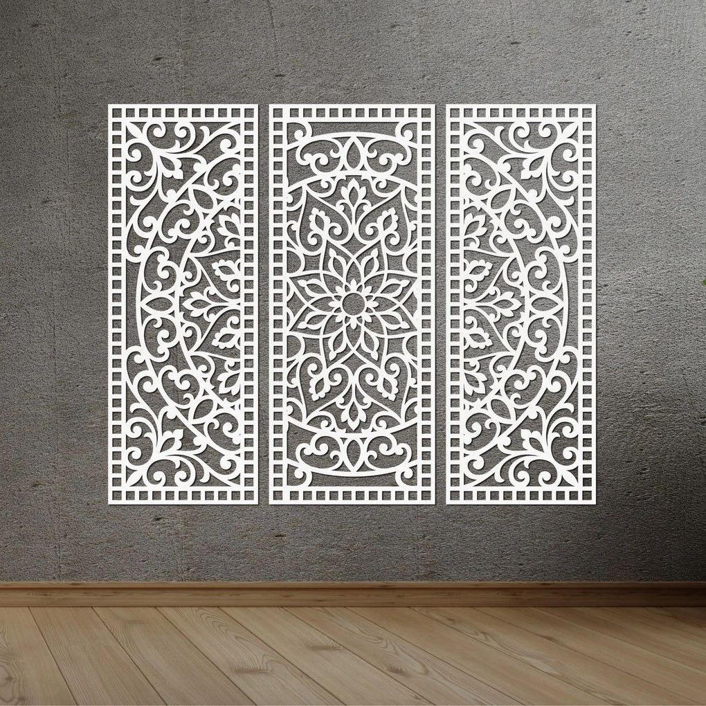 SENTOP | Nástenná dekorácia trojdielny panel mandala  | SENTOP PR0514-A
