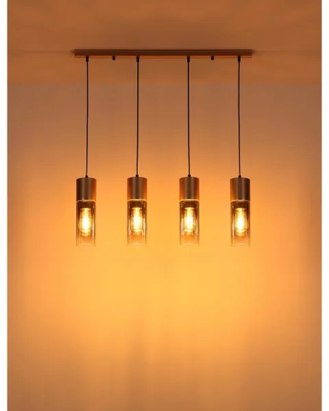 Globo 21000-4HCA - Závesný luster na lane ANNIKA 4xE27/25W/230V