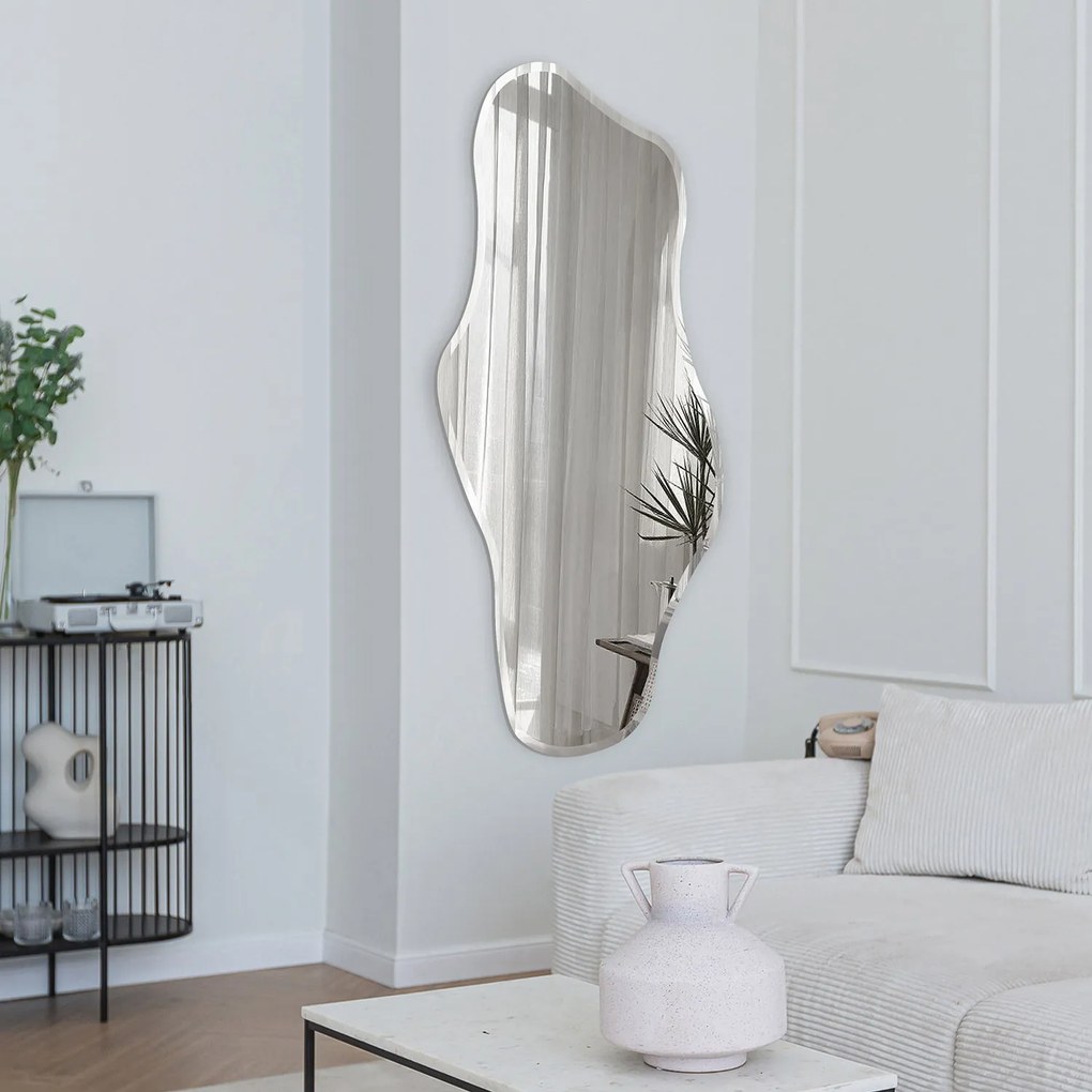 Atypické zrkadlo Pure s fazetou R19