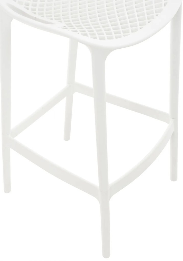 Plastová barová stolička DS10778434 - Biela