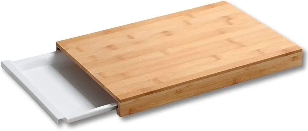 Kesper Krájacia doska, doska na krájanie, bambusová, s bielou miskou CUTT1